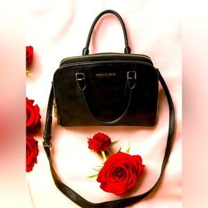 MK MICHAEL KORS LEATHER SATCHEL SHOULDERBAG TOTE